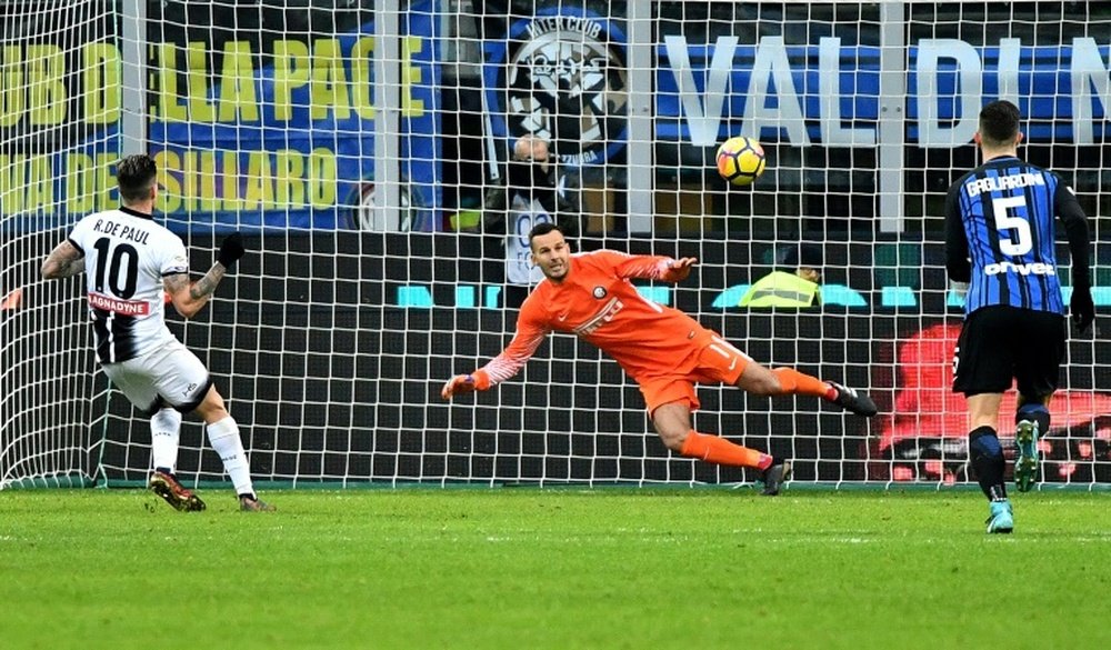 Handanovic podría renovar con el Inter en breve. AFP/Archivo