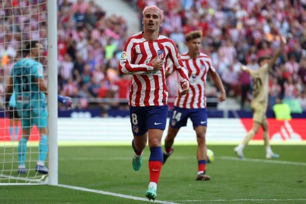 Griezmann scored a brace on Sunday. AFP