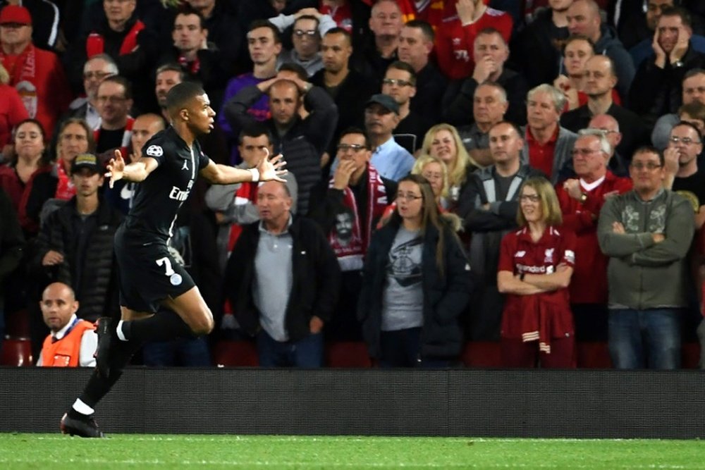 Mbappé went from hero to zero at Anfield last night. AFP