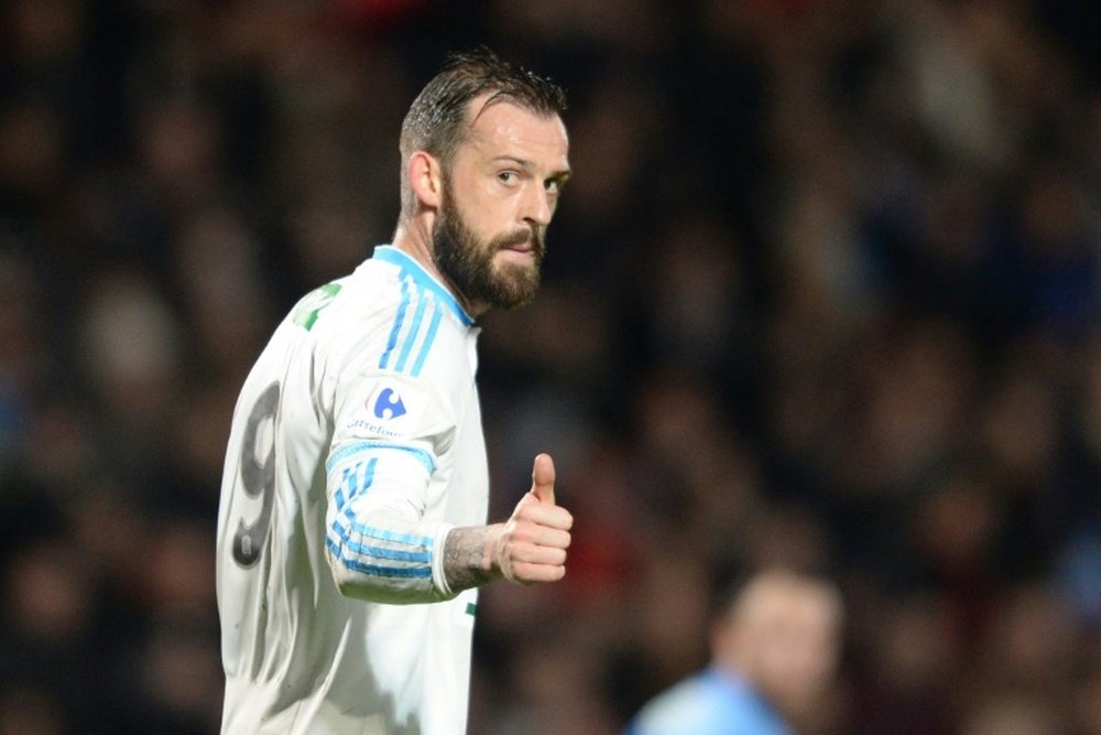 Lattaquant de Marseille Steven Fletcher, auteur du scecond but face aux amateurs de Trélissac en Coupe de France, à Chaban-Delmas, le 11 février 2016