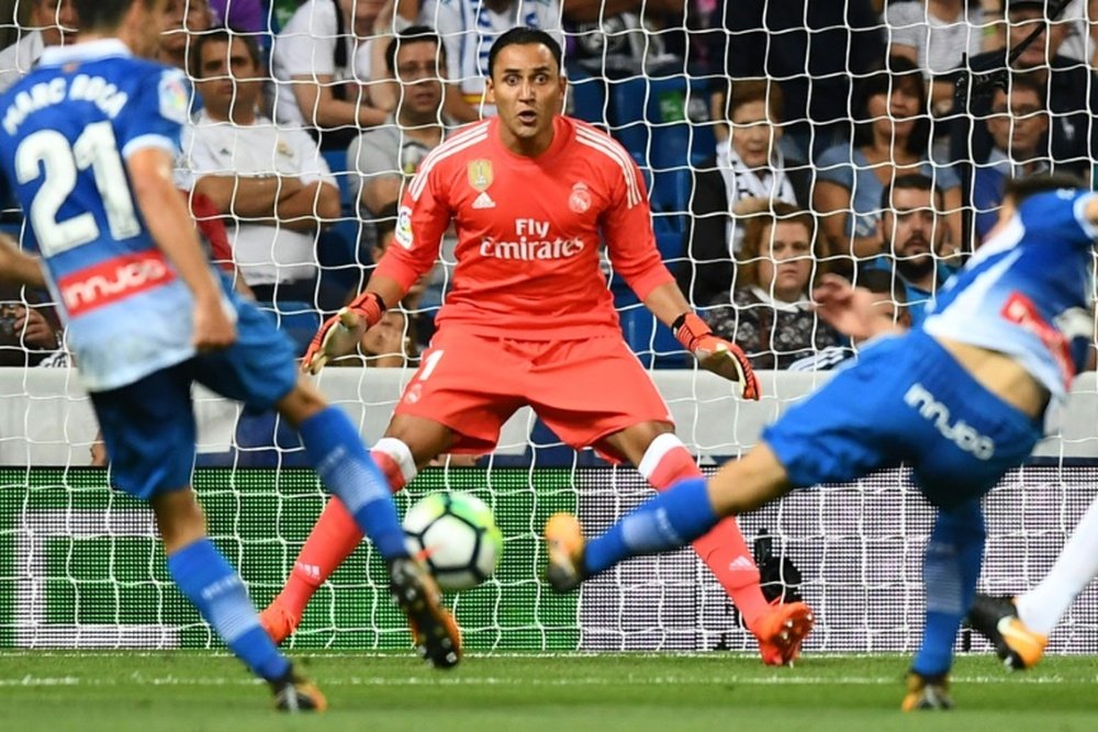 Keylor Navas is not ready to give up his spot in goal at Real Madrid. AFP