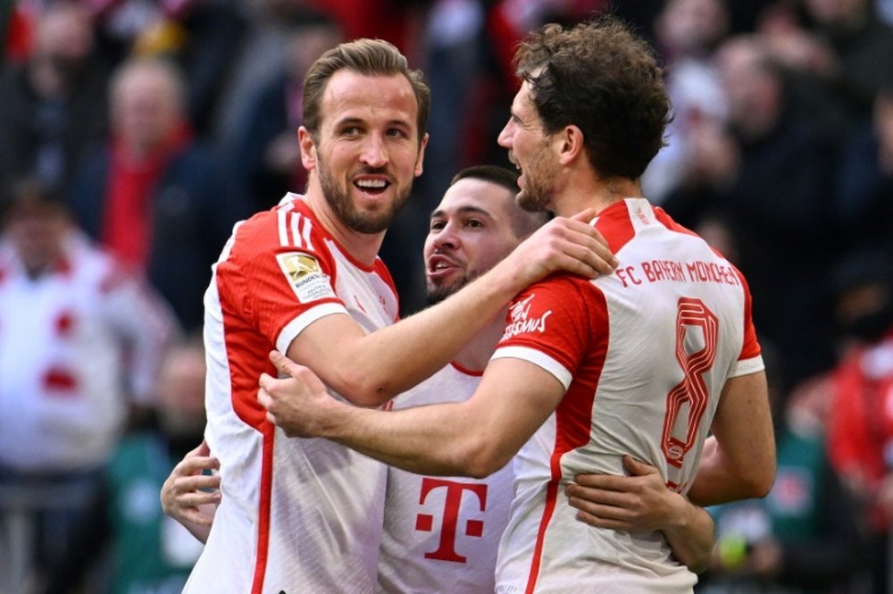 Kane, protagonista en la goleada del Bayern. AFP