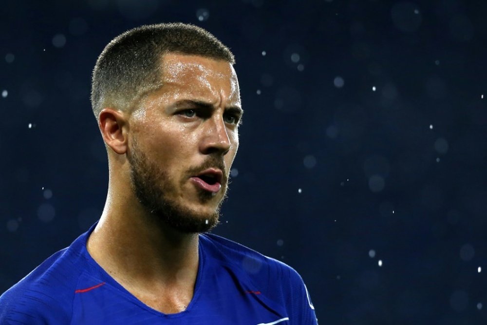 Hazard has been linked with a move to Real Madrid. AFP
