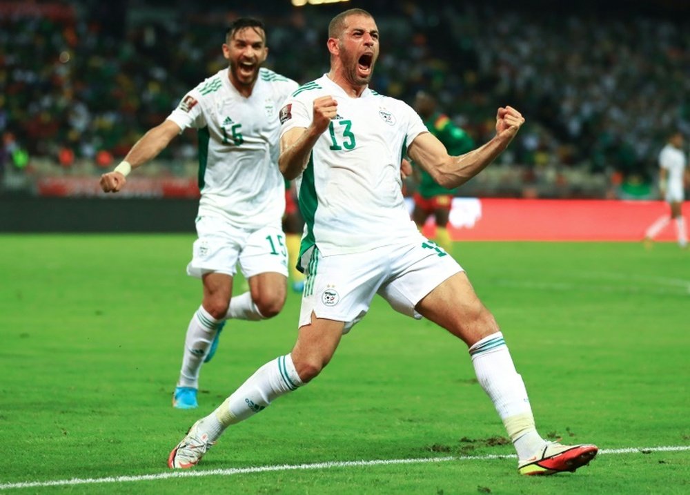 Coritiba officialise l'arrivée d'Islam Slimani. afp