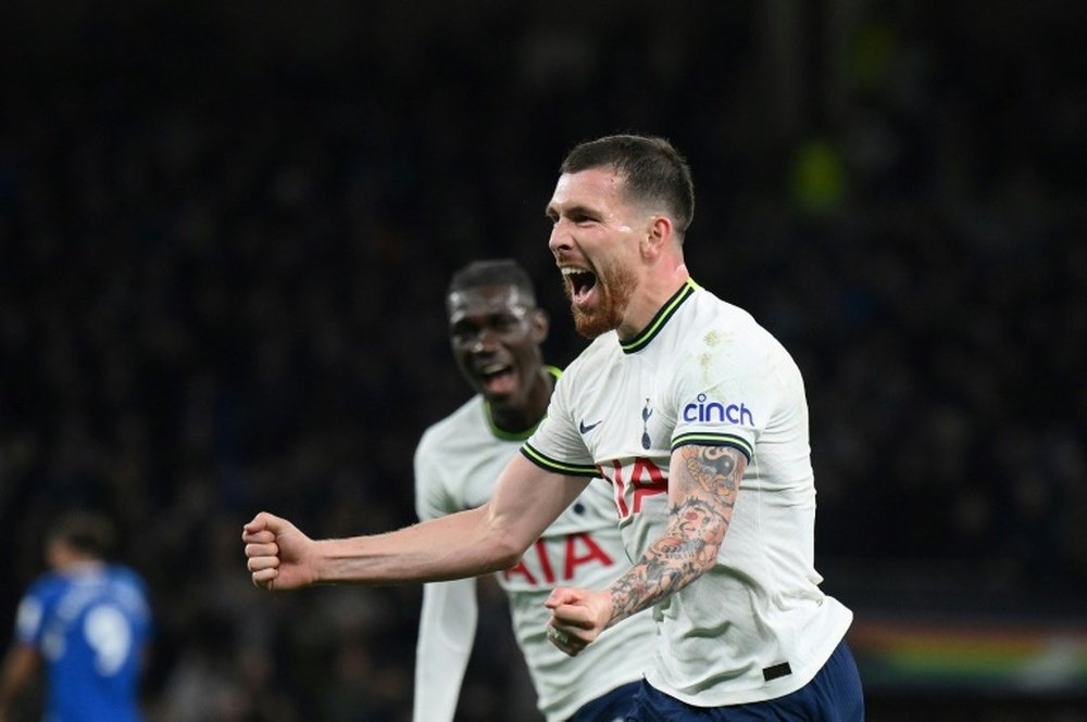 Manchester United have approached Tottenham for Pierre-Emile Hojbjerg. AFP