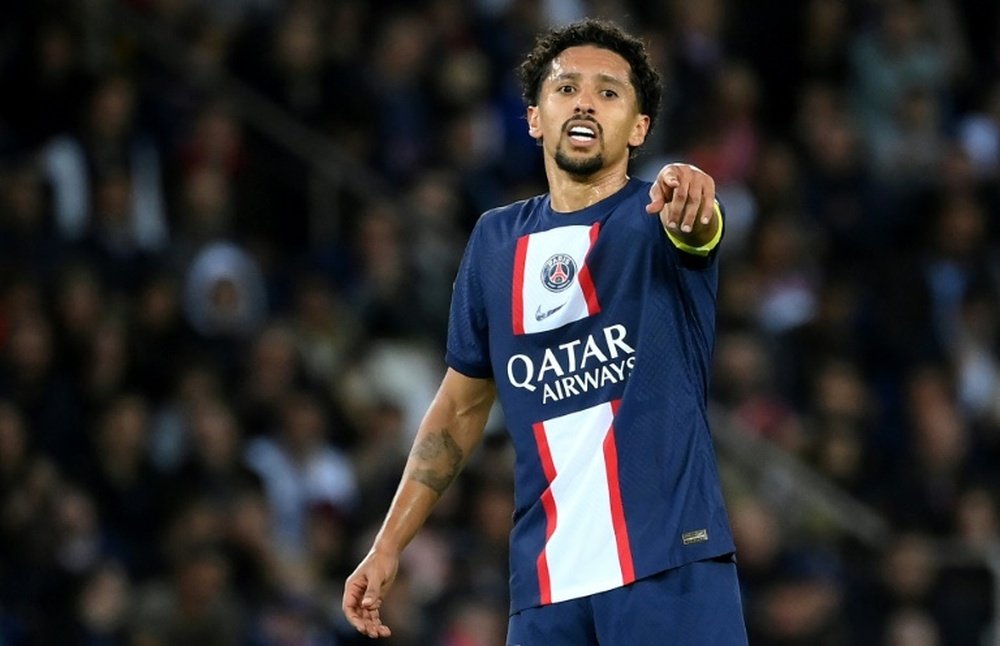 Le capitaine parisien Marquinhos et Christophe Galtier ont tiré la sonnette d'alarme. AFP