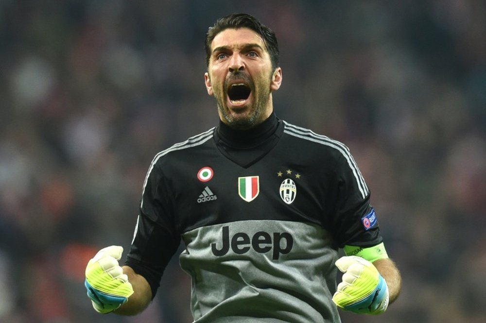Gianluigi Buffon made spectacular double saves in either half against Milan. BeSoccer