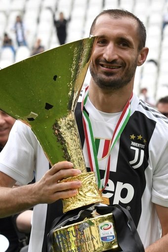 L'addio di Chiellini alla Juve. AFP