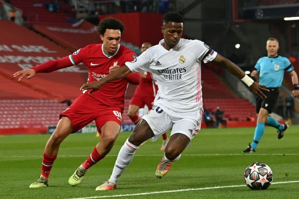 El Madrid quiere premiar a Vinicius con un megacontrato. AFP