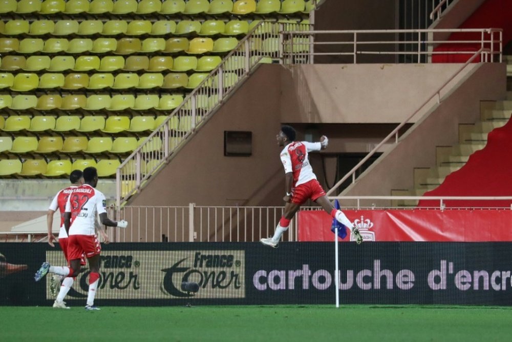 Le premier but d'Aurélien Tchouaméni avec Monaco. afp