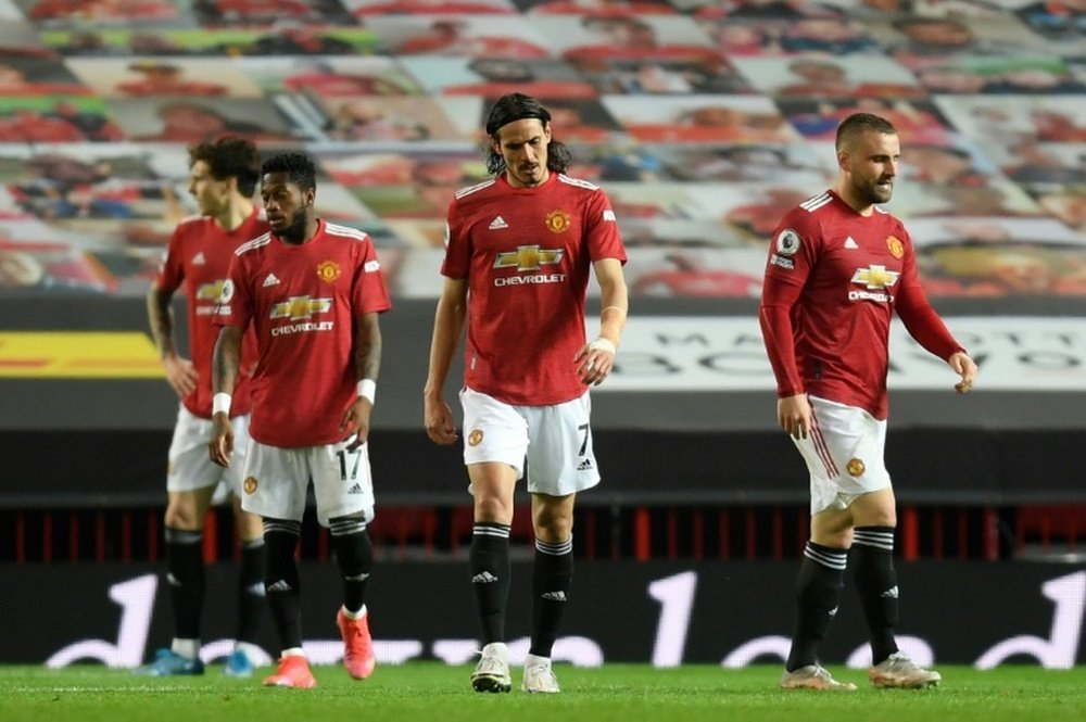 El United quiere reunir a Kane, Cristiano y Sancho. AFP