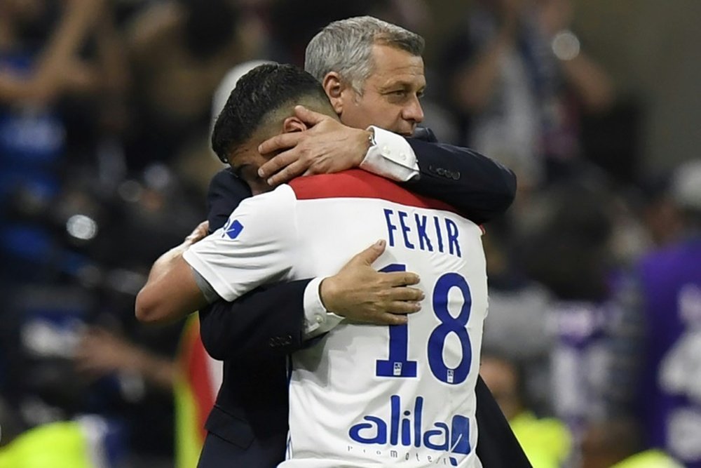 Nabil Fekir parece destinado a quedarse en Lyon. AFP/Archivo