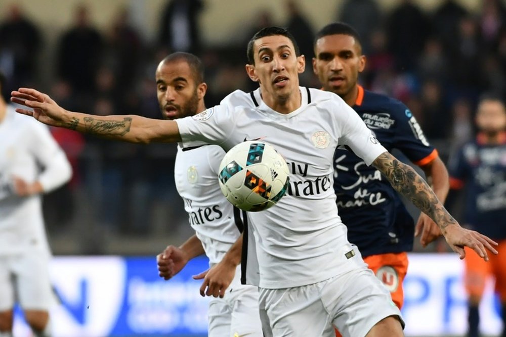 El PSG 'pinchó' muy fuerte en casa del Montpellier. AFP