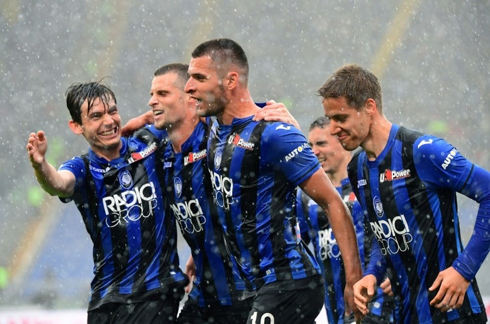 El Atalanta acaricia el sueño de la Champions. AFP