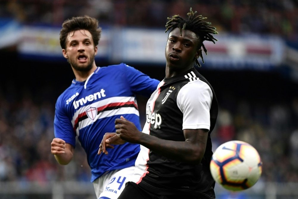 Moise Kean could join Roma in January. AFP
