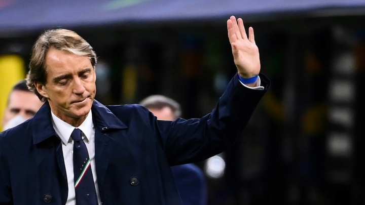 L'entraîneur de l'Italie, Roberto Mancini. AFP