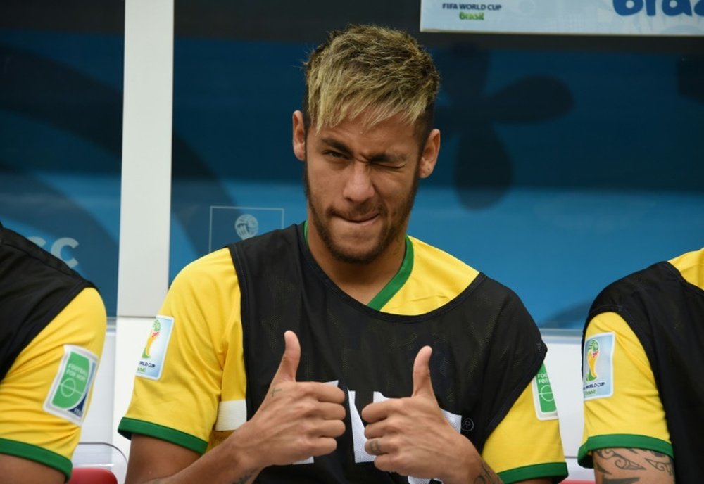 Neymar, le 12 juillet 2014, à Brasilia