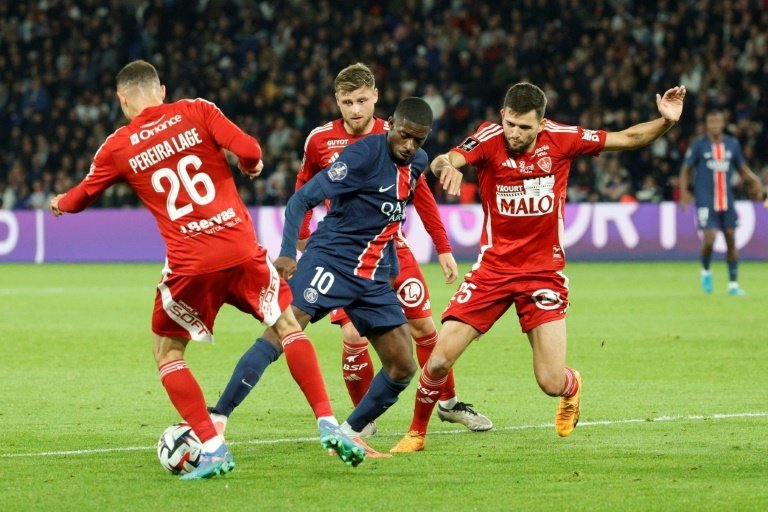 Dembélé lleva tres goles en cuatro partidos. AFP