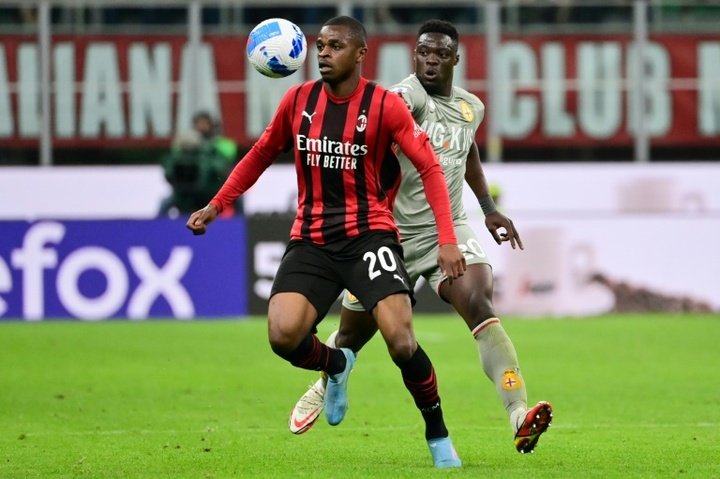 Kalulu consiguió con el Milan la Serie A 2021-22. AFP