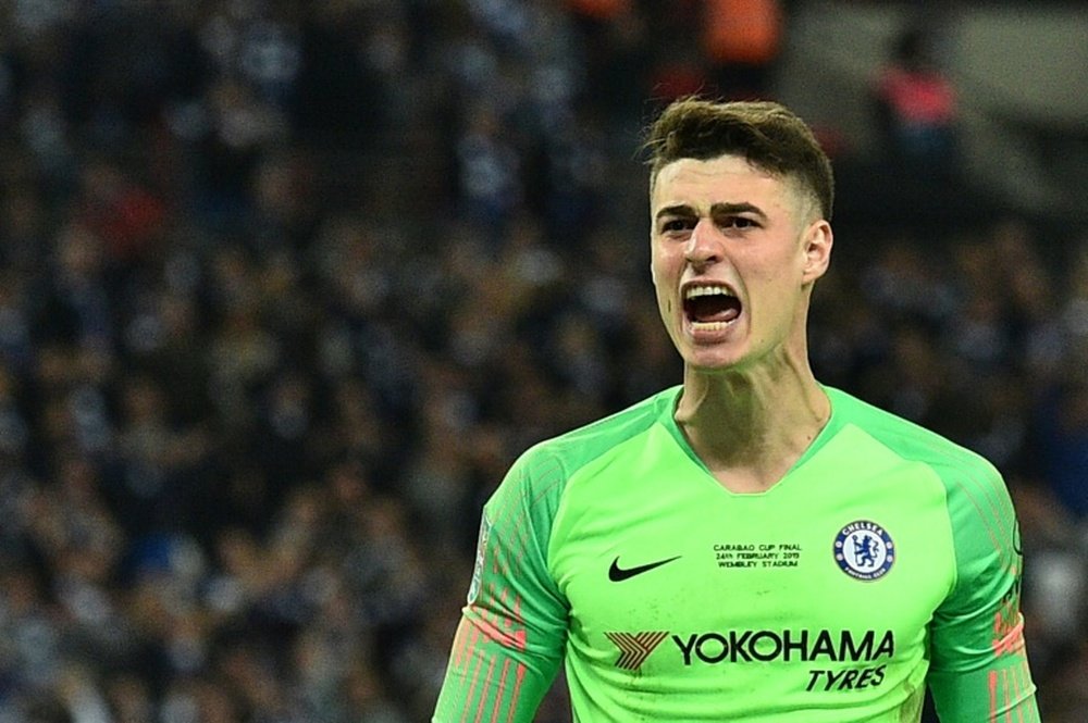 Kepa spoke highly of Hazard and said he is in the top five in the world. AFP