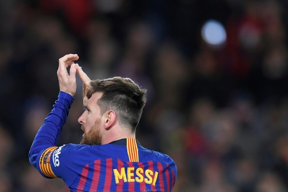 Messi no se cansa de batir registros. AFP