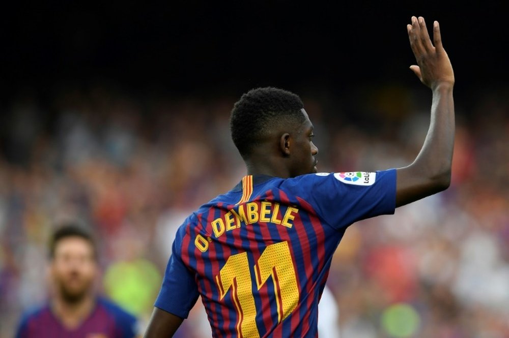 L'attaquant du Barça Ousmane Dembélé. AFP