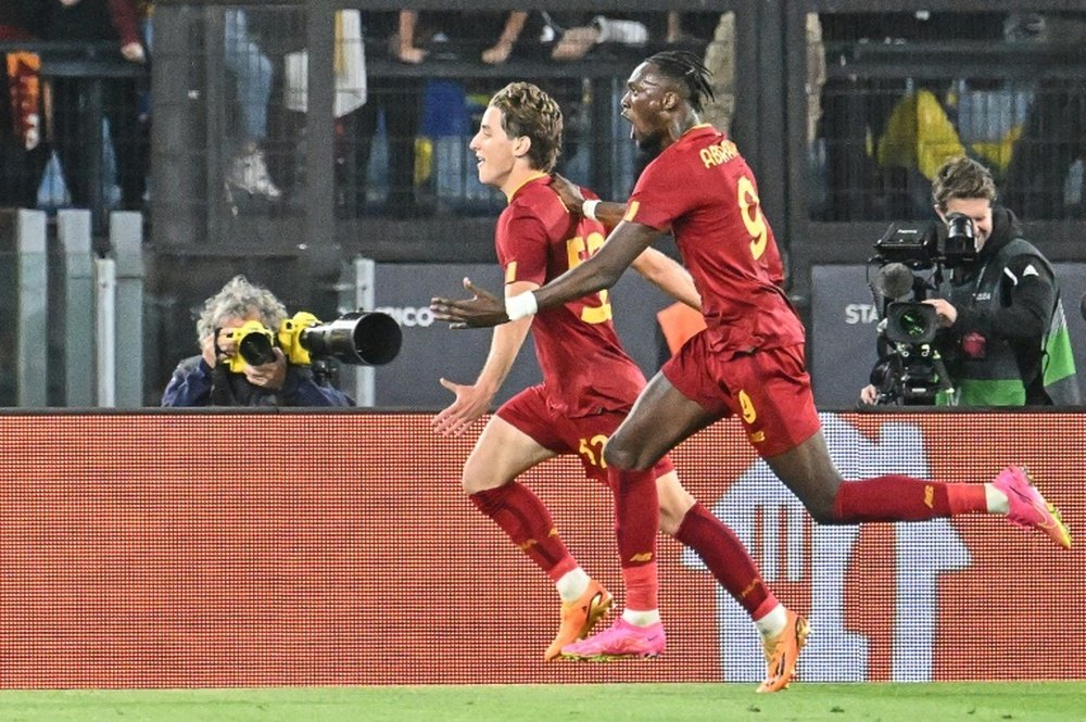 Abraham (R) had last scored on April 29 last year. AFP