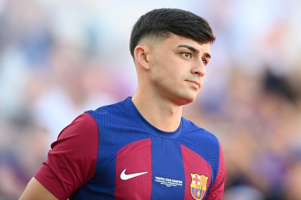 Pedri's brother defended the player from criticism. AFP