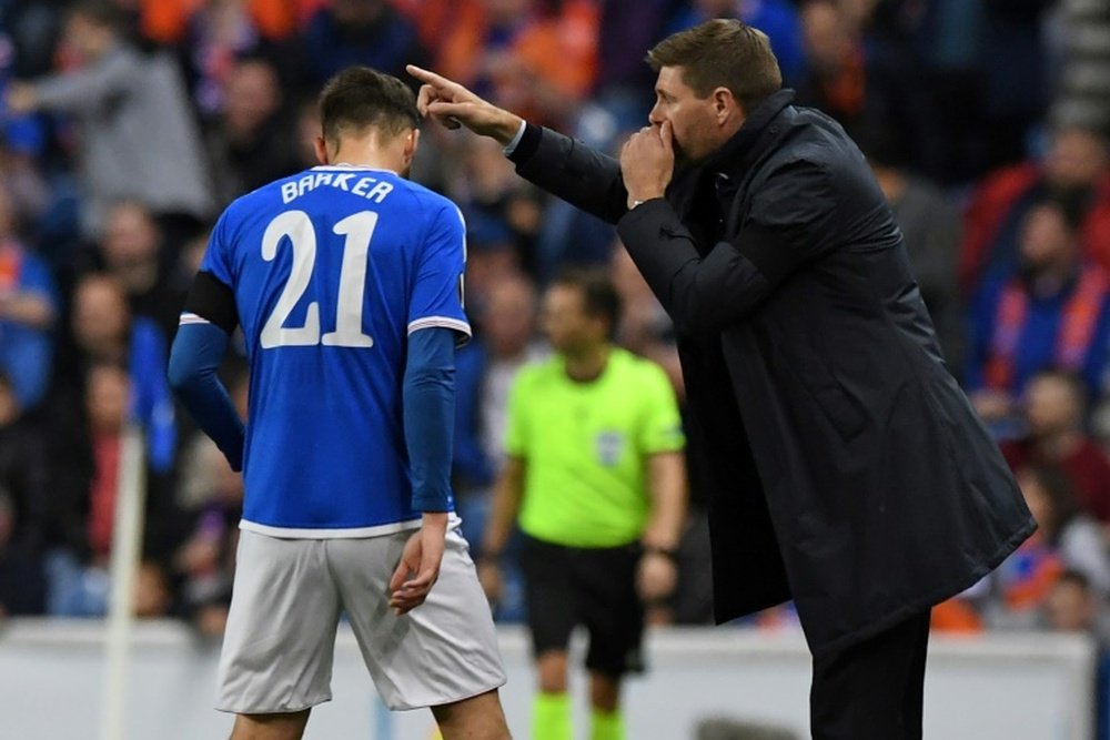 Rangers are looking for a coach after Gerrard's departure. AFP