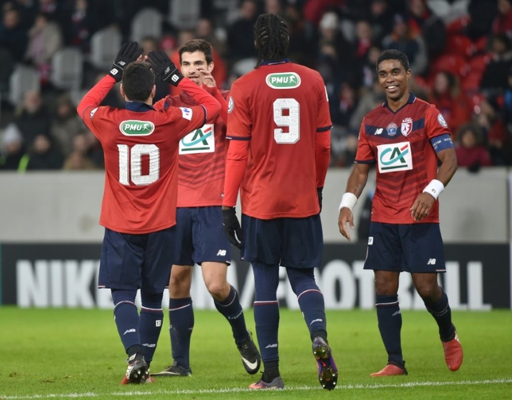 Lille a remporté son match contre les Normands de Caen. AFP