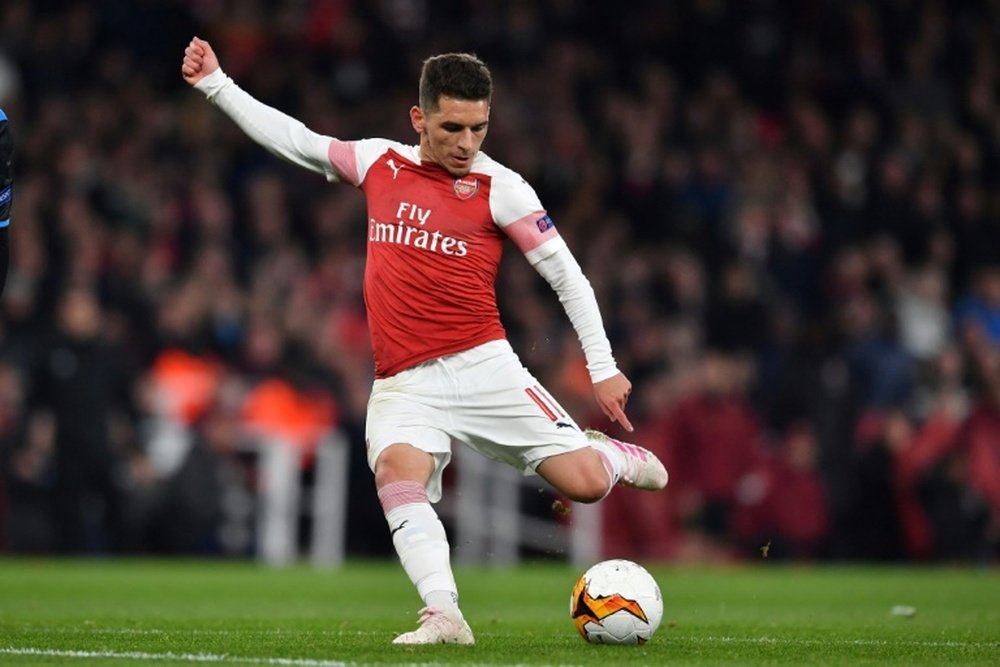 Lucas Torreira could return for Arsenal on Saturday against Wolves. AFP