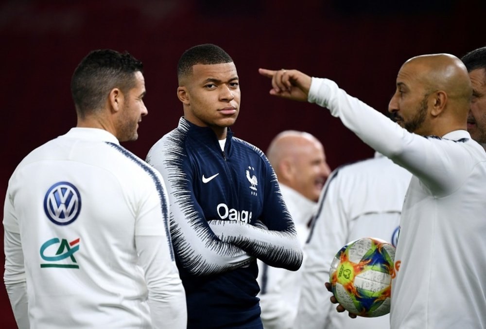 La partie d'échec pour Mbappé, en 2021. AFP