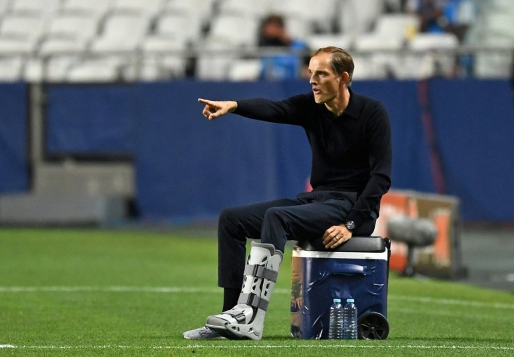 Thomas Tuchel entretien le flou concernant la fin du mercato. afp