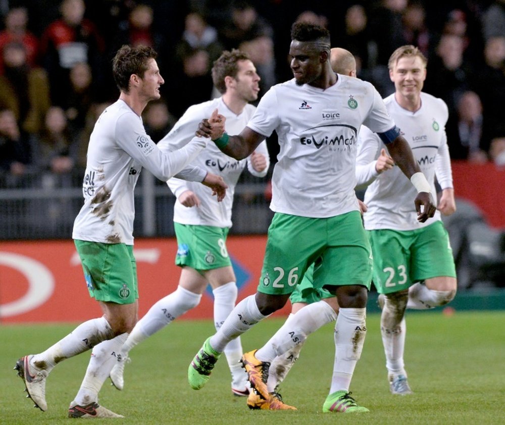 Résumé Rennes 0-1 Saint-Etienne 2016. dugout