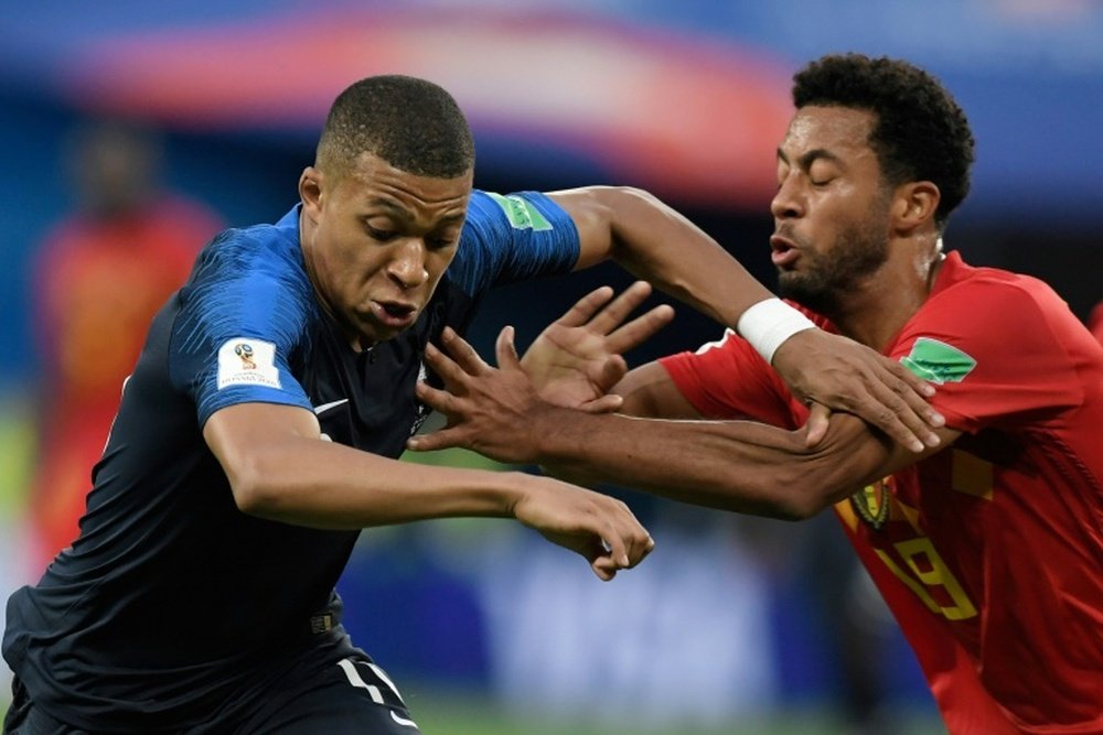 Mbappé a été ciblé par les critiques des joueurs Belges. AFP