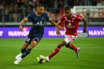 El PSG se enfrenta al Lorient en la Ligue 1. AFP