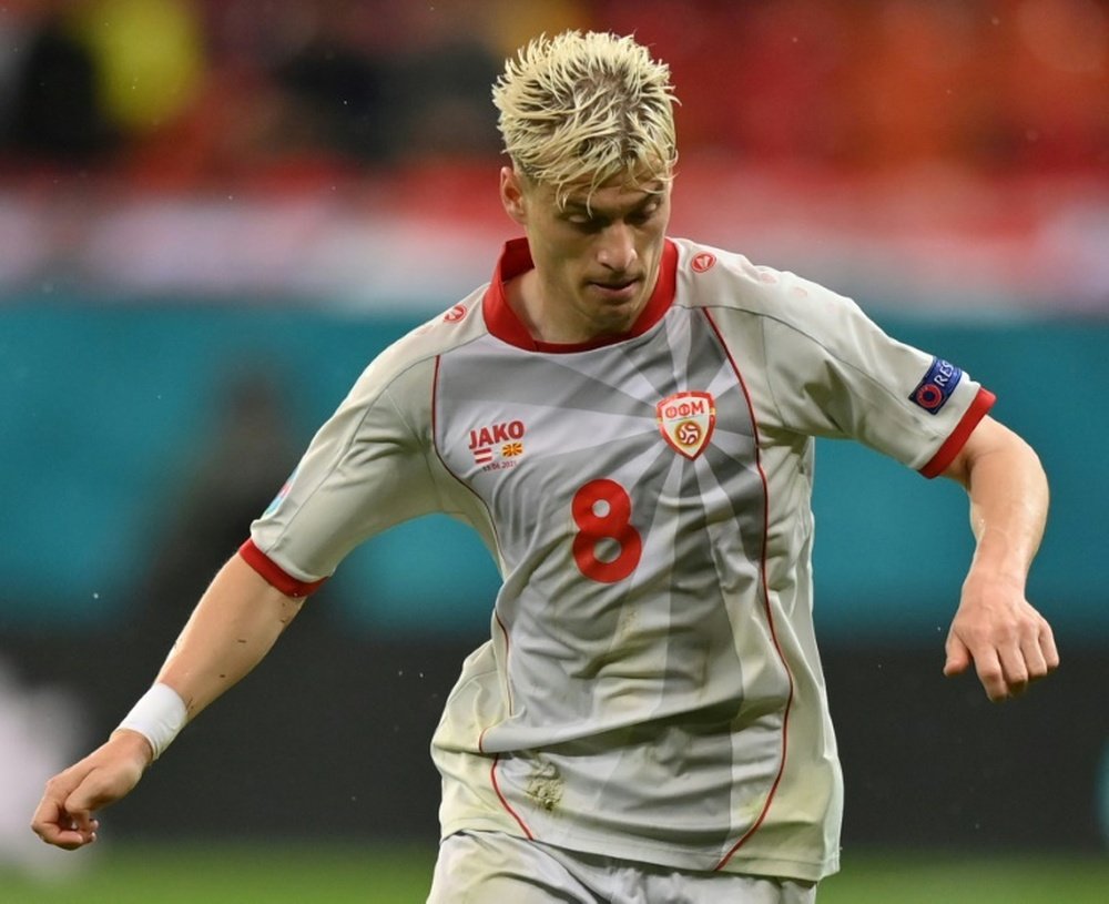 Alioski played for North Macedonia at the Euros. AFP