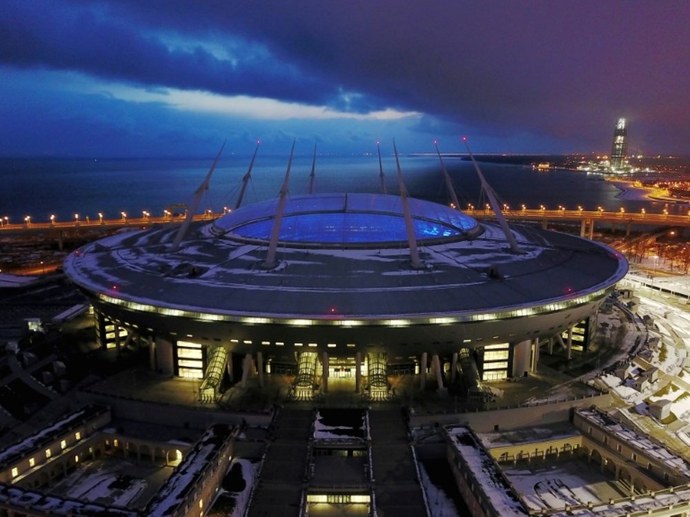 El San Petersburgo Arena ya es una realidad. AFP