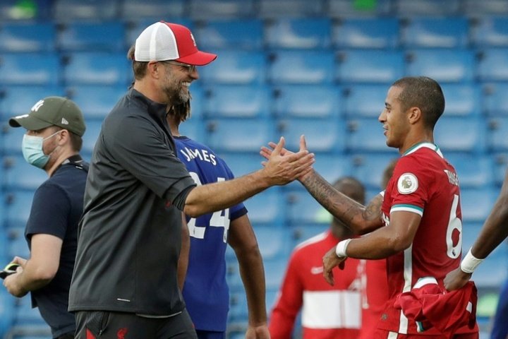 Liverpool met le cap sur Paris avec Thiago et Fabinho dans le groupe. AFP