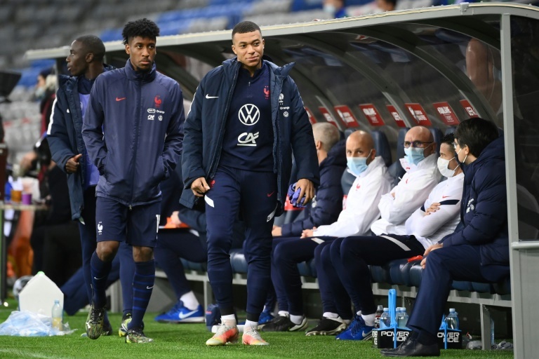 Mbappé, con la selección francesa