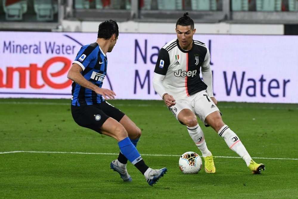 Cristiano Ronaldo quiere cumplir su contrato en Turín. AFP