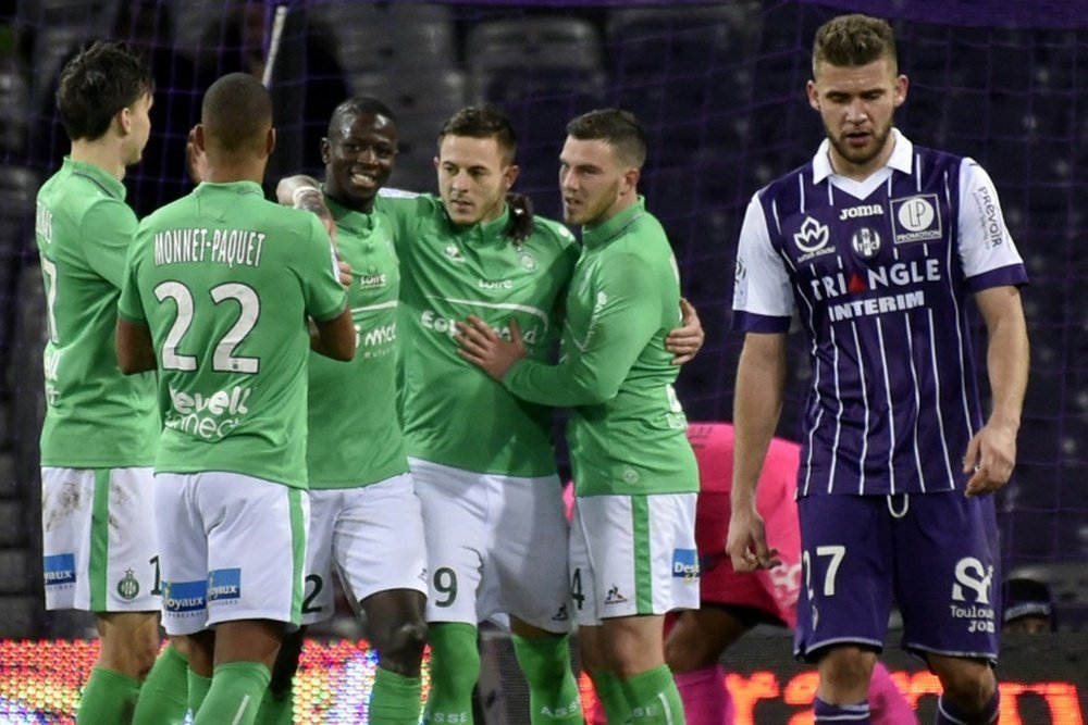 Les 'Verts' jouent un match déjà crucial pour le maintien contre Toulouse. AFP