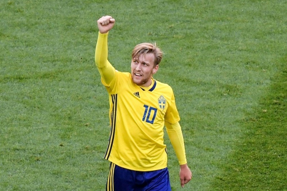 Forsberg scored Sweden's winning goal. AFP