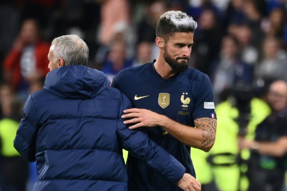 Giroud will play in the MLS next season. AFP