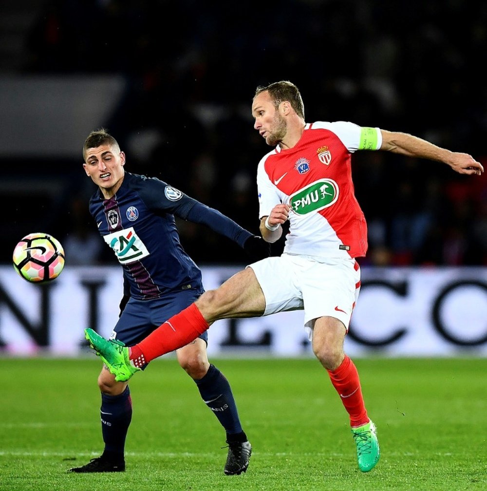 Verratti criticó al Mónaco por su once en la Copa Francia. AFP