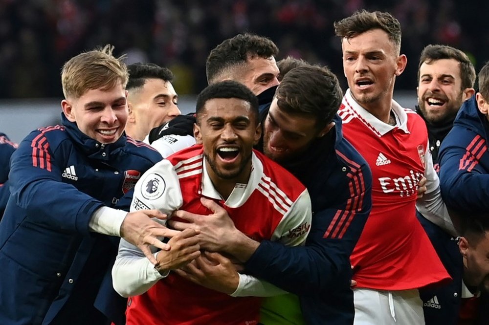 Reiss Nelson's future is still up in the air. AFP