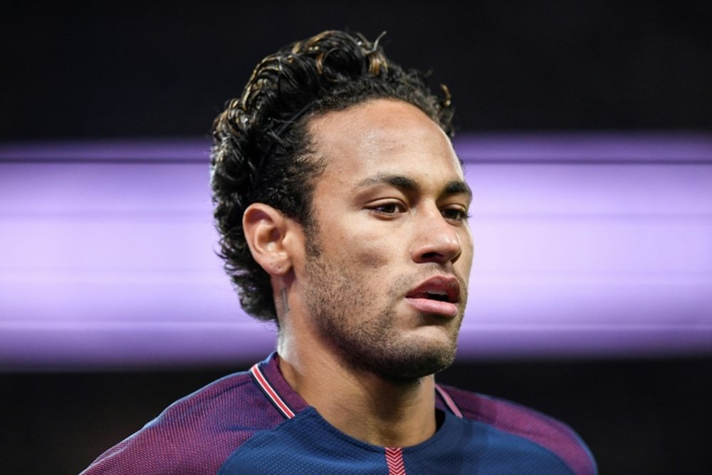 L'attaquant vedette du PSG Neymar lors du match face à Dijon au Parc des Princes. AFP