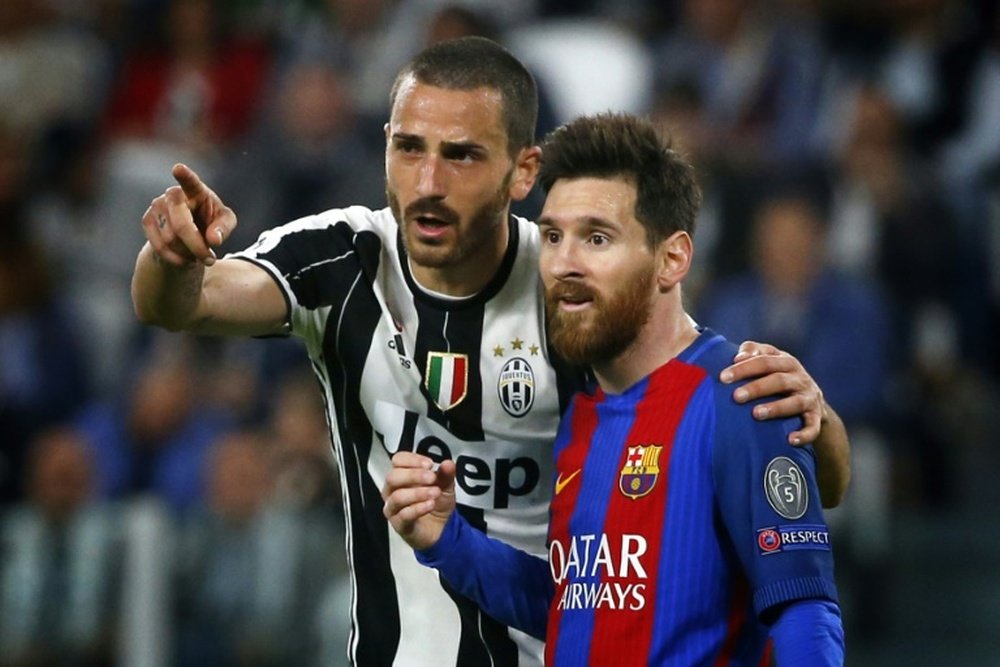 La star du Barça Messi a été muselé par la défense de la Juventus en quart de finale de C1. AFP