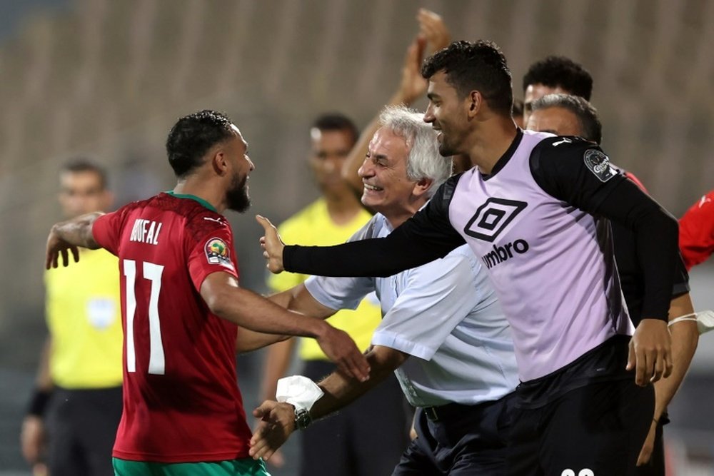 Boufal está siendo una de las sensaciones de la Copa África. AFP
