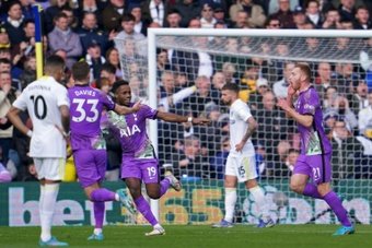 Tottenham venceu o Leeds por 4 a 0. AFP